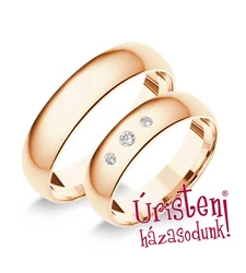 5RD3B KLASSZIKUS KARIKAGYŰRŰ GYÉMÁNT KÖVEKKEL 5RD3B KLASSZIKUS KARIKAGYŰRŰ GYÉMÁNT KÖVEKKEL