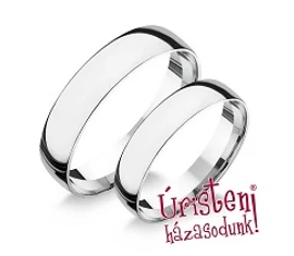 Fehér arany karikagyűrűk Fehér arany karikagyűrűk