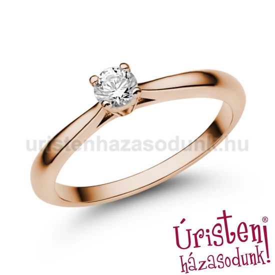 E102RB20 - GYÉMÁNT:  0.20 CT (=3.7mm Ø) Eljegyzési Gyűrű