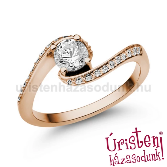 E103RB62 - GYÉMÁNT:  0.62 CT (4.75mm Ø) Eljegyzési Gyűrű
