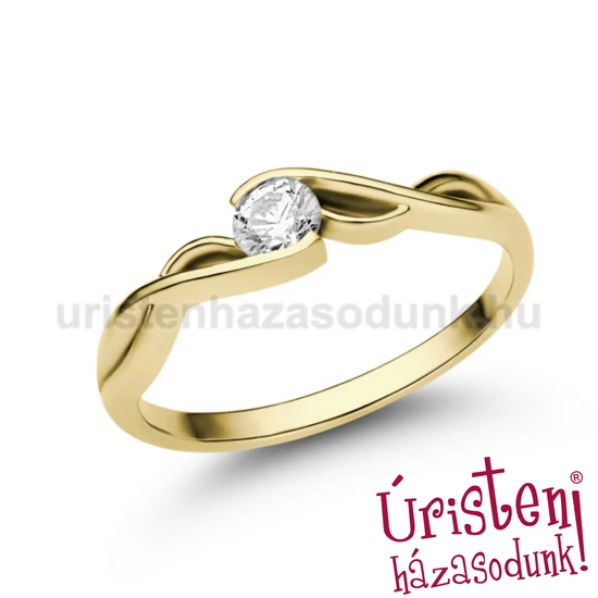 E104SB18 - GYÉMÁNT:  0.18 CT (=3.6mm Ø) Eljegyzési Gyűrű