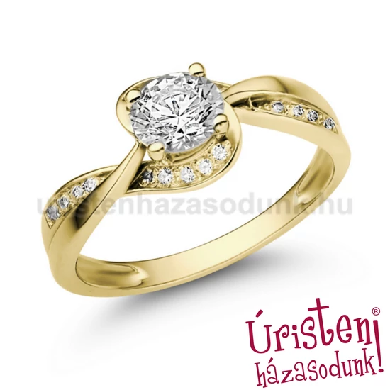 E108SB86 - GYÉMÁNT:  0.86 CT (5.5 mm Ø) Eljegyzési Gyűrű