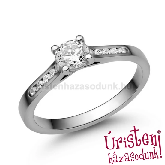 E109FB65 - GYÉMÁNT:  0.65 CT (5.0 mm Ø) Eljegyzési Gyűrű