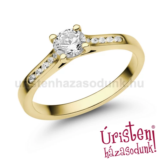 E109SB65 - GYÉMÁNT:  0.65 CT (5.0 mm Ø) Eljegyzési Gyűrű