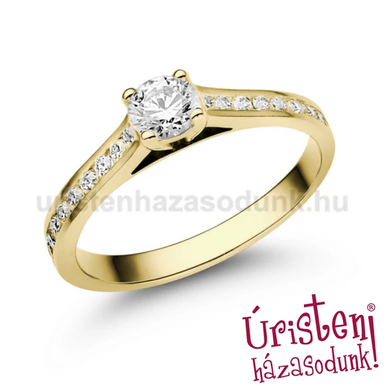 E111SB62 - GYÉMÁNT:  0.62 CT (4.5 mm Ø) Eljegyzési Gyűrű