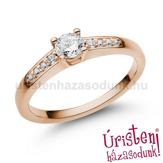E115RB35 - GYÉMÁNT:  0.35 CT (4.0mm Ø) Eljegyzési Gyűrű