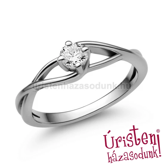 E120FB32 - GYÉMÁNT:  0.32 CT (=4.3mm Ø) Eljegyzési Gyűrű