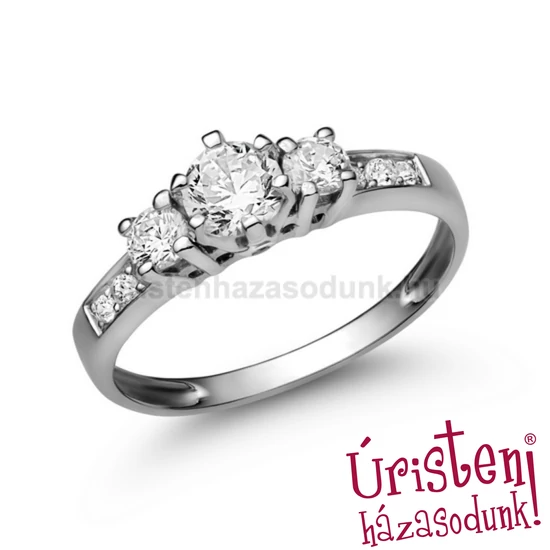 E18FB80 - GYÉMÁNT:  0.80 CT (4.75mm Ø) Eljegyzési Gyűrű