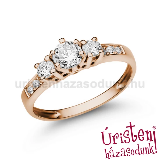 E18RB80 - GYÉMÁNT:  0.80 CT (4.75mm Ø) Eljegyzési Gyűrű