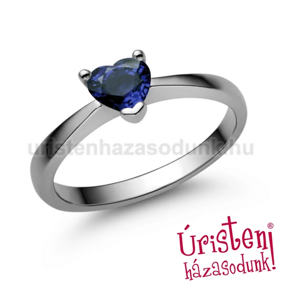 E203FZK - KÉK ZAFÍR KÖVES Eljegyzési gyűrű
