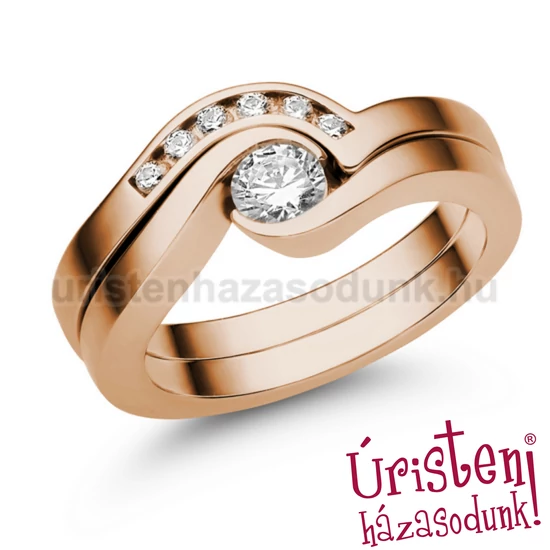 E204RB35 - GYÉMÁNT:  0.35 CT (4.0 mmØ) Eljegyzési Gyűrű