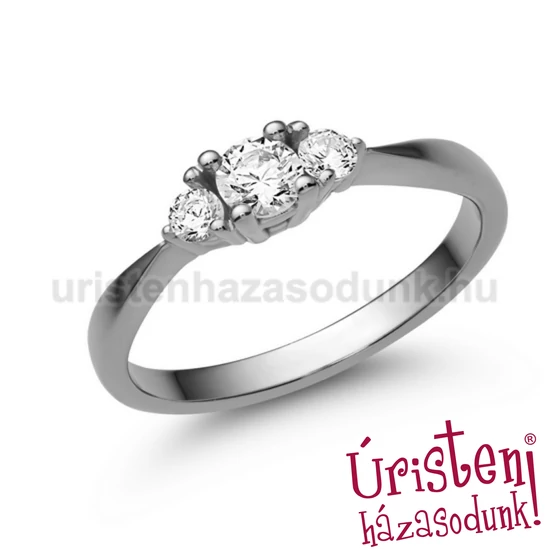 E208FB33 - GYÉMÁNT:  0.33 CT (3.75 mm Ø) Eljegyzési Gyűrű
