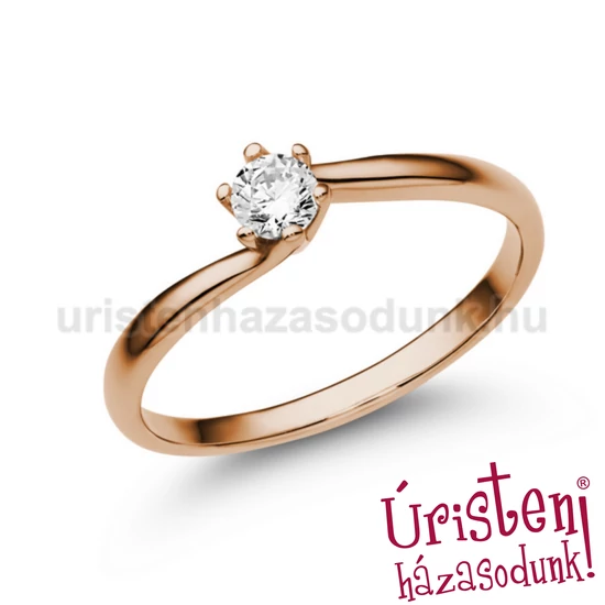 E209RB17 - GYÉMÁNT:  0.17 CT (3.55 mm Ø) Eljegyzési Gyűrű