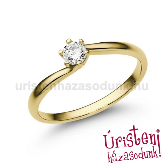 E209SB17 - GYÉMÁNT:  0.17 CT (3.55 mm Ø) Eljegyzési Gyűrű