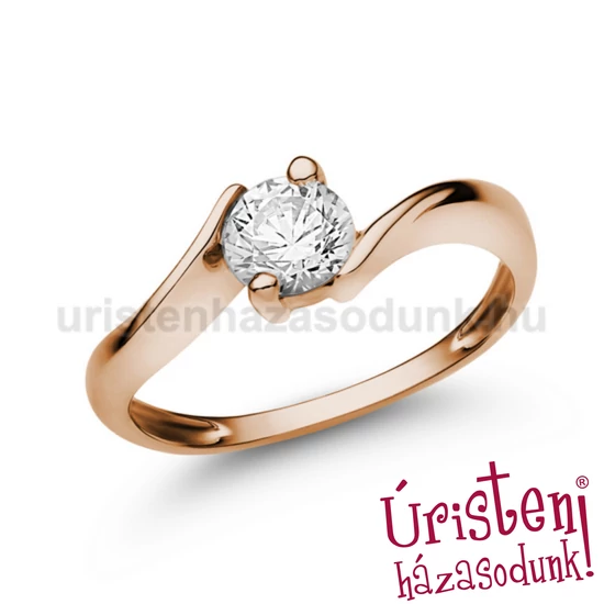 E20RB70 - GYÉMÁNT:  0.70 CT (=5.5mm Ø) Eljegyzési Gyűrű