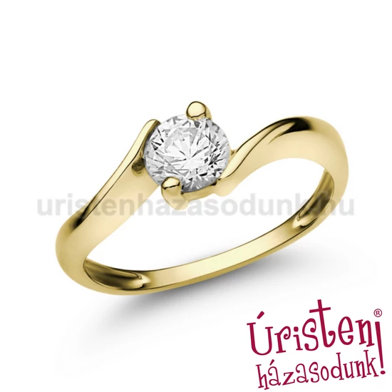 E20SB70 - GYÉMÁNT:  0.70 CT (=5.5mm Ø) Eljegyzési Gyűrű