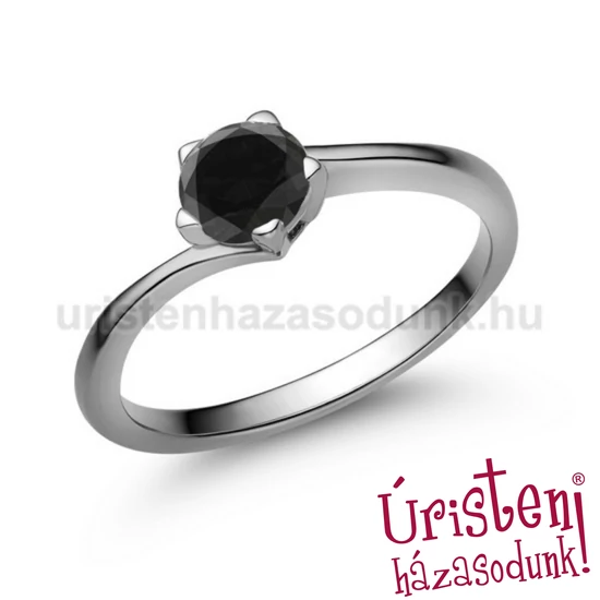 E214FBB - FEKETE GYÉMÁNT - Eljegyzési gyűrű