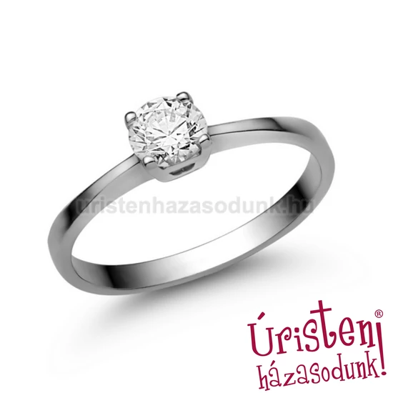 E21FB50 - GYÉMÁNT:  0.50 CT (=5.0mm Ø) Eljegyzési Gyűrű