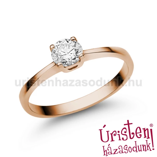 E21RB50 - GYÉMÁNT:  0.50 CT (=5.0mm Ø) Eljegyzési Gyűrű