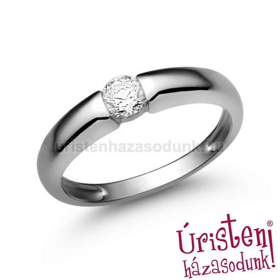 E22FB26 - GYÉMÁNT:  0.26 CT (=4.05mm Ø) Eljegyzési Gyűrű