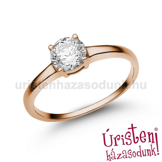 E24RB70 - GYÉMÁNT:  0.70 CT (=5.5mm Ø) Eljegyzési Gyűrű