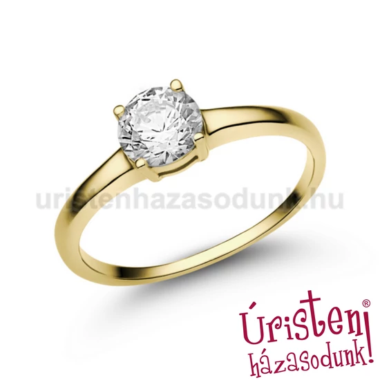 E24SB70 - GYÉMÁNT:  0.70 CT (=5.5mm Ø) Eljegyzési Gyűrű
