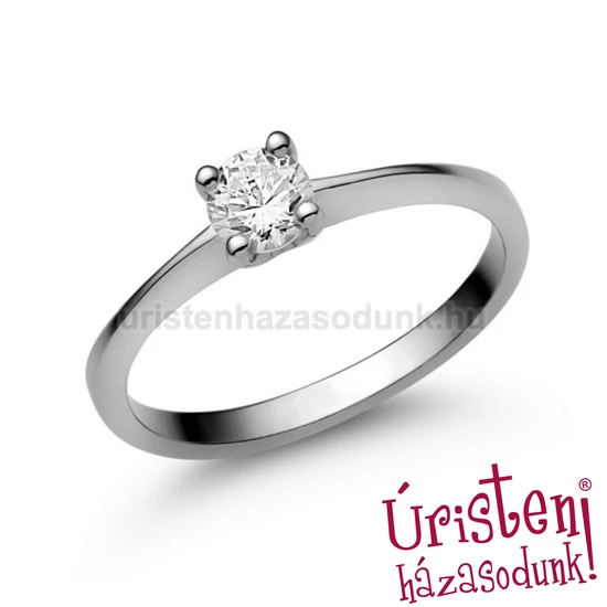 E25FB28 - GYÉMÁNT:  0.28 CT (=4.15mm Ø) Eljegyzési Gyűrű