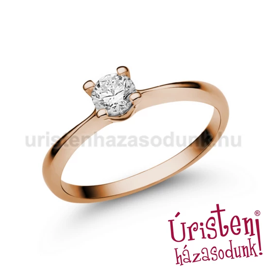 E26RB30 - GYÉMÁNT:  0.30 CT (=4.2mm Ø) Eljegyzési Gyűrű