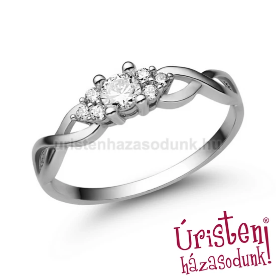 E301FB26 - GYÉMÁNT:  0.26 CT (3.5mm Ø) Eljegyzési Gyűrű