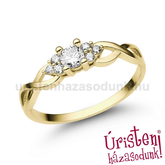 E301SB30 - GYÉMÁNT: 0.30 CT (3.7mm Ø) Eljegyzési Gyűrű