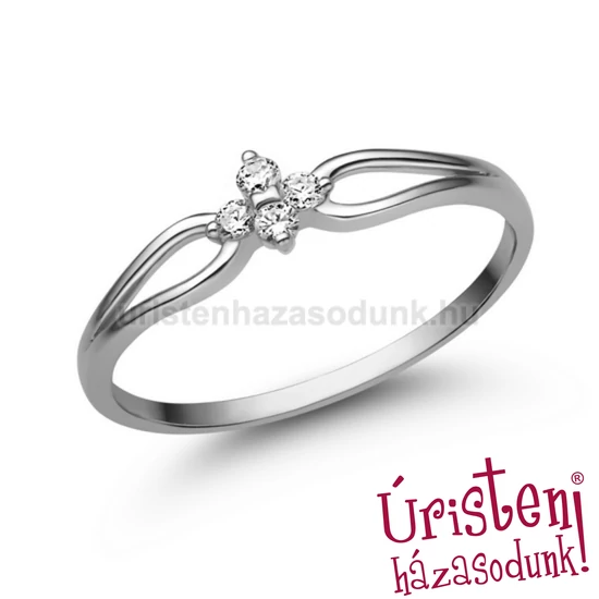 E305FB09 - GYÉMÁNT:  0.09 CT (1.75mm Ø) Eljegyzési Gyűrű