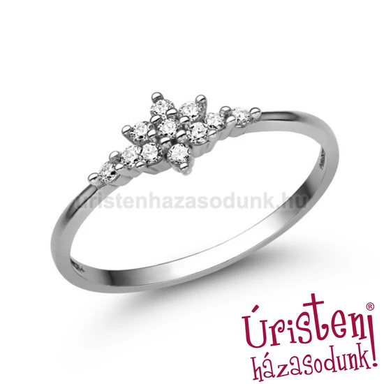 E306FB16 - GYÉMÁNT:  0.16 CT (1.5mm Ø) Eljegyzési Gyűrű