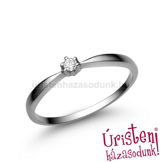 E30FB06 - GYÉMÁNT:  0.06 CT (=2.5mm Ø) Eljegyzési Gyűrű