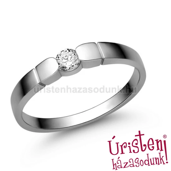 E310FB16 - GYÉMÁNT:  0.16 CT (=3.5mm Ø) Eljegyzési Gyűrű