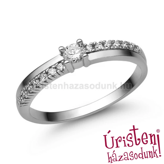 E311FB23 - GYÉMÁNT:  0.23 CT (3.25mm Ø) Eljegyzési Gyűrű