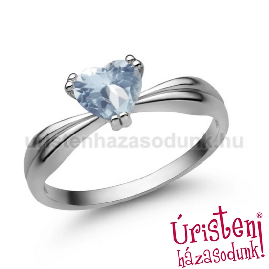 E313FK - AKVAMARIN Eljegyzési gyűrű