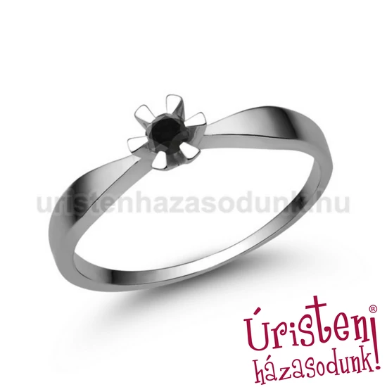 E315FBB - FEKETE GYÉMÁNT -  Eljegyzési gyűrű