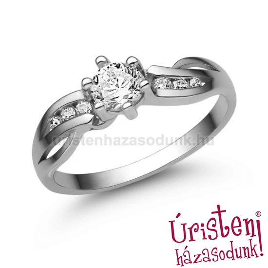 E318FB43 - GYÉMÁNT:  0.43 CT (4.5mm Ø) Eljegyzési Gyűrű
