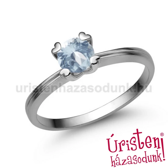 E319FK - AKVAMARIN Eljegyzési gyűrű