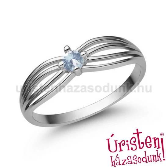 E321FK - AKVAMARIN Eljegyzési gyűrű