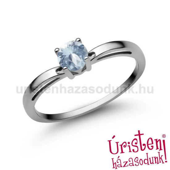 E322FK - AKVAMARIN Eljegyzési gyűrű