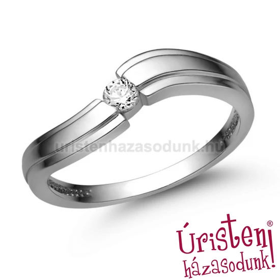 E325FB11 - GYÉMÁNT:  0.11 CT (3.00 mm Ø) Eljegyzési Gyűrű