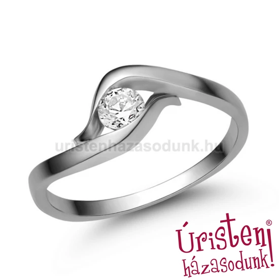 E326FB25 - GYÉMÁNT:  0.25 CT (=4.0mm Ø) Eljegyzési Gyűrű