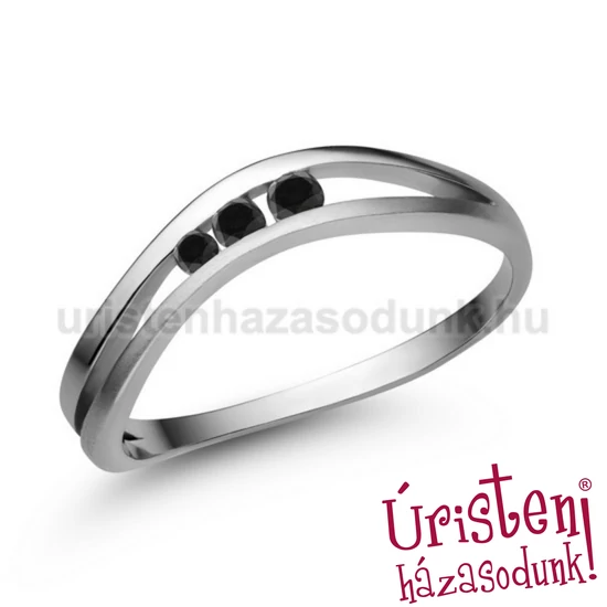 E329FBB - FEKETE GYÉMÁNT - Eljegyzési gyűrű