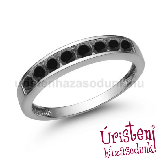 E330FBB - FEKETE GYÉMÁNT  - Eljegyzési gyűrű