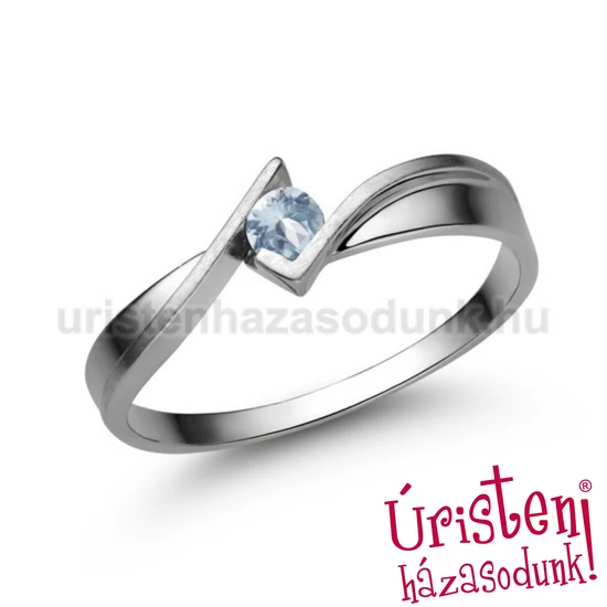 E334FK - AKVAMARIN Eljegyzési gyűrű