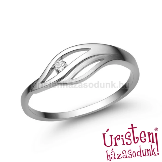 E335FB03 - GYÉMÁNT:  0.03 CT (=2.0mm Ø) Eljegyzési Gyűrű