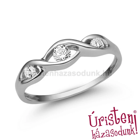 E336FB23 - GYÉMÁNT:  0.23 CT (3.0mm Ø) Eljegyzési Gyűrű