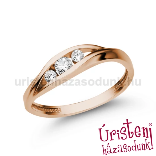 E337RB15 - GYÉMÁNT:  0.15 CT (2.75mm Ø) Eljegyzési Gyűrű