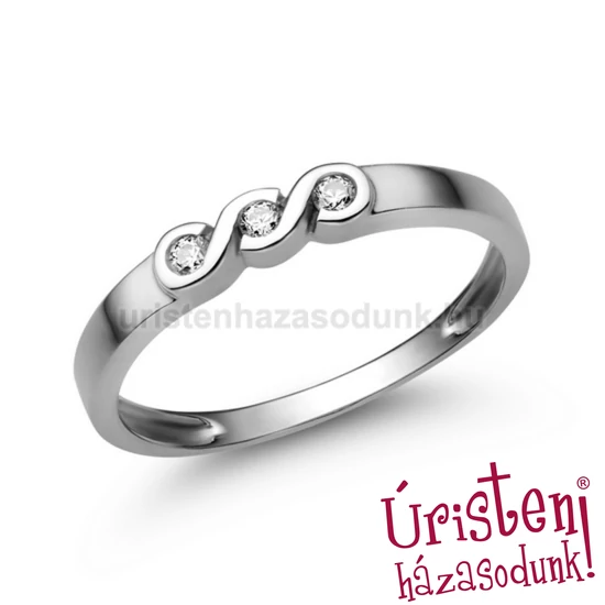 E338FB06 - GYÉMÁNT:  0.06 CT (1.75mm Ø) Eljegyzési Gyűrű